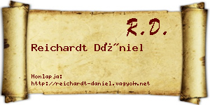 Reichardt Dániel névjegykártya